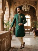 Emerald Silk Panjabi