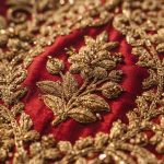 Gold Zardozi Couture Piece